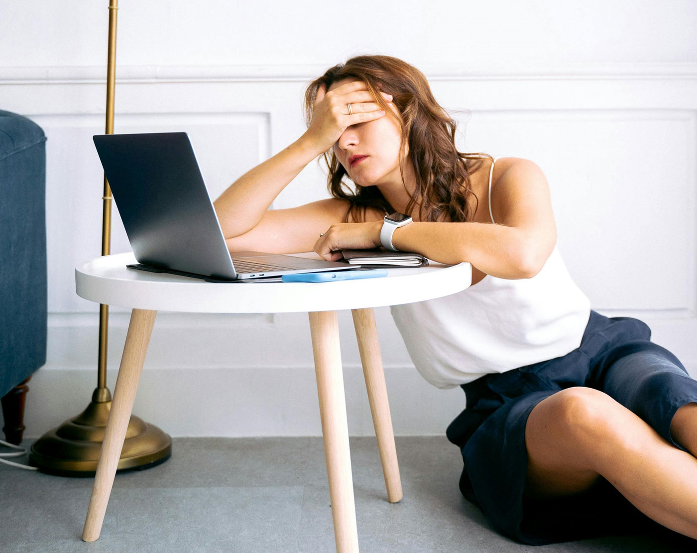 Frustrated woman at laptop symbolising the hidden cost of shortcuts in hiring